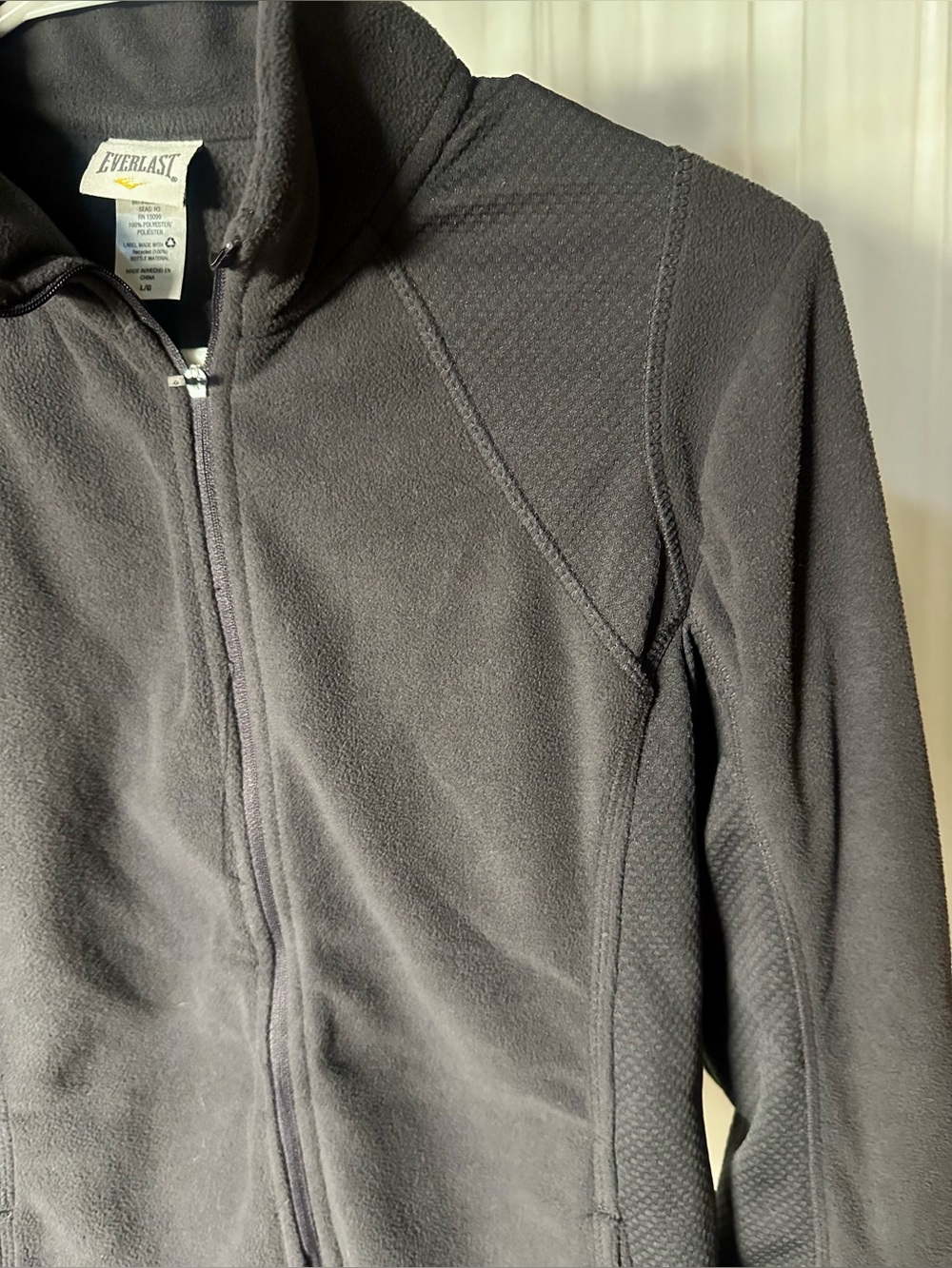 Everlast Charcoal Full-Zip Fleece Jacket Women's Large